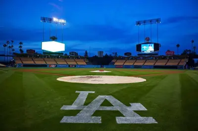 a baseball field with aaa sign on the field at Silverlake and Echo Park - 6min to Downtown and Hollywood - in Los Angeles