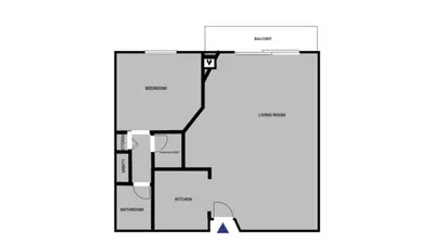 a floor plan of a house at Hollywood 1BR w Gym Pool Spa nr Sunset LAX-55 in Los Angeles