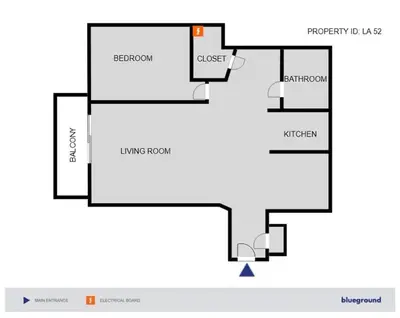 a block diagram of a house at Hollywood 1BR w Gym Spa Pool nr Metro LAX-52 in Los Angeles